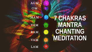 7 Chakras Mantra Chanting Meditation LAM VAM RAM YAM HAM OM AUM [upl. by Beore]