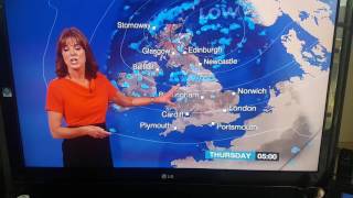 BBC Weather presenter loses it and starts crying during report [upl. by Gaye437]