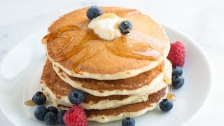 Easy Fluffy Pancakes Recipe  How to Make Pancakes from Scratch [upl. by Inalaehon]