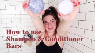 How To Use Shampoo amp Conditioner Bars  The Earthling Co [upl. by Erina922]