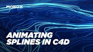 Abstract Spline Animation  Cinema 4D Tutorial [upl. by Mailiw]