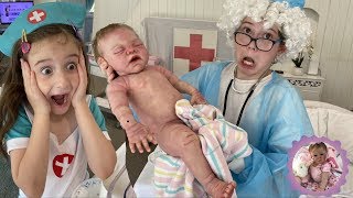 Reborn Hospital Roleplay Crazy Old Doctor Delivers Newborn Baby [upl. by Gilbertina]