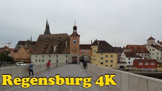 Regensburg Germany Walking tour 4K [upl. by Arnst]