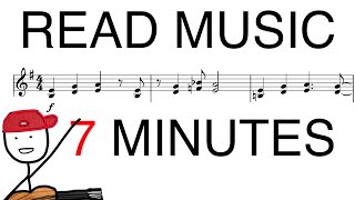 Read Sheet Music in 7 MINUTES guitar [upl. by Eintruok]