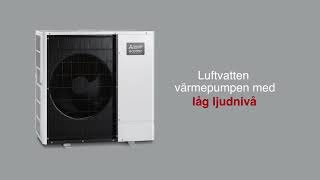 Tyst värmepump  Ecodan luftvatten [upl. by Ecnaralc248]