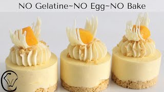 Mini Mango Cheesecakes NO Gelatine NO Egg NO Bake Make Ahead Mini Desserts MUST TRY [upl. by Abernon]