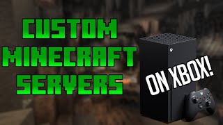 Connect to CUSTOM SERVERS on MINECRAFT XBOX Working 2023 How to Tutorial [upl. by Niwde496]