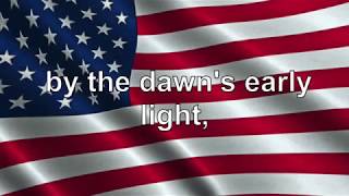 US National Anthem Lyrics The Star Spangled Banner [upl. by Clyde]