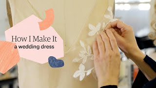 How to Make a Wedding Dress from Start to Finish  How I Make It  Etsy [upl. by Aisekal]