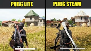 PUBG Lite vs PUBG STEAM Graphics amp FPS Comparison [upl. by Borchers824]