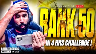 RANK 50 KAB  BGMI LIVE  GTXPREET PUBG LIVE [upl. by Yednarb]