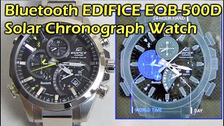 Bluetooth Casio EDIFICE EQB500D Solar Chronograph Watch [upl. by Bowerman]