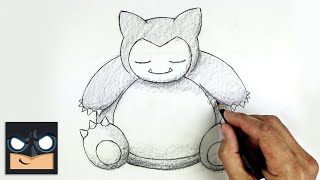 How To Draw Snorlax  Sketch Saturday [upl. by Huston]