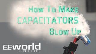 Teardown How to make capacitors blow up [upl. by Adest]