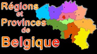 La Belgique et ses régions provinces chefslieux [upl. by Eilyk]