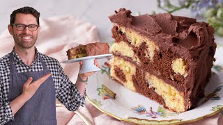 Easy Marble Cake Recipe  Preppy Kitchen [upl. by Evanthe624]