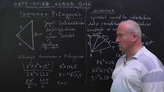 MATEMATIKA 11  Teorema e Pitagorës ushtrim [upl. by Akinuahs610]