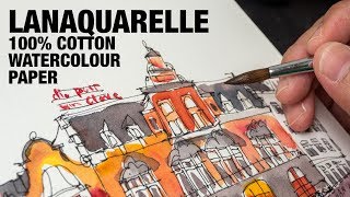 Lanaquarelle 100 Cotton Watercolour Paper review [upl. by Rebor]