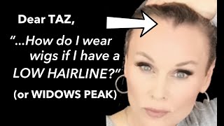 MUST SEE HOW TO work with a WIDOWS PEAK or LOW HAIR LINE while wearing WIGS  STRATEGIES that WORK [upl. by Atinaw]