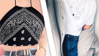 DIY Turn Old Clothes Into New 7 Thrift Flip Ideas  Clothing Hacks [upl. by Nylirek208]