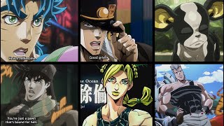 All JoJo characters say yare yare [upl. by Joseito]