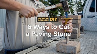 6 Ways to Cut a Paving Stone [upl. by Nauqat]