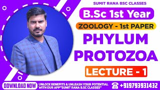 Lt01 Phylum  Protozoa Part1  BSc1st Year Zoology [upl. by Eniahs]