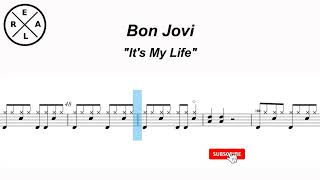 Its my Life  Bon Jovi Drum Score [upl. by Mayer561]