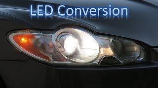 Jaguar XF LED headlight conversion [upl. by Sheeran]