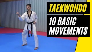 Taekwondo 10 Basic Movements [upl. by Guyon751]