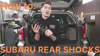 Repair Series  How to Replace Subaru Rear Shocks [upl. by Sisenej747]