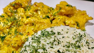 Recette poulet curry facile et rapide [upl. by Dynah951]