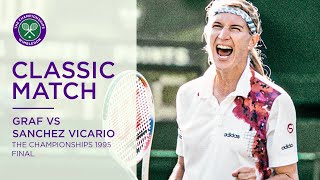 Steffi Graf vs Arantxa Sanchez Vicario  Wimbledon 1995 Final  Full Match [upl. by Bridgid]