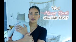 My Home Birth vbac Delivery  drug free [upl. by Esylla440]