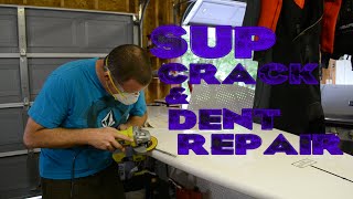 How to Repair Crack or Ding in SUP and Surfboard [upl. by Smart]