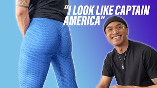 Men Try The Viral ButtLifting Leggings From TikTok [upl. by Narmis]