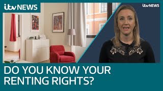 Renting rights What youre entitled to as a private tenant  ITV News [upl. by Leveroni652]