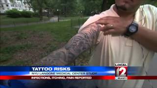 Tattoo risks Infections itching pain reported [upl. by Linc]