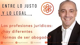 Las profesiones jurídicas ¿hay diferentes formas de ser abogado [upl. by Winstonn]