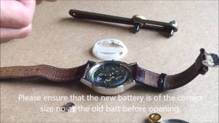 How to replace a Fossil watch battery [upl. by Namaj644]