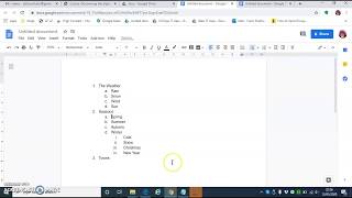 Multi level numbering in Google Docs [upl. by Ial]