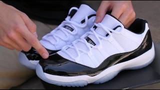 Air Jordan 11 Low quotConcordquot Unboxing [upl. by Alakim]