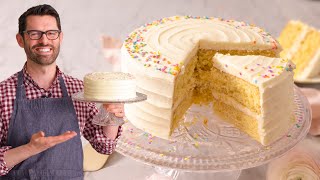 The Most AMAZING Vanilla Cake Recipe [upl. by Monique]