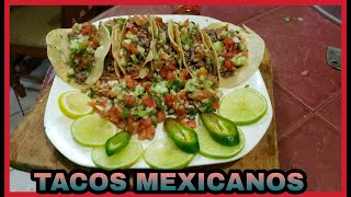 Como hacer TACOS mexicanos de carne molida [upl. by Zoilla]