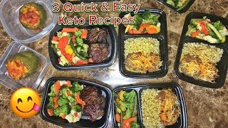 3 Easy Keto Meals Beginner Friendly Meal Prep [upl. by Ethban626]