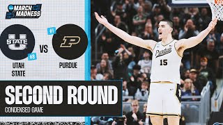 Purdue vs Utah State  Second Round NCAA tournament extended highlights [upl. by Mcgrath]