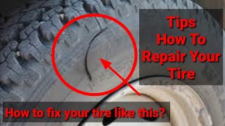 How to Vulcanize Tire Sidewall  Isuzu MUX  Tire Repair [upl. by Nahtnhoj732]