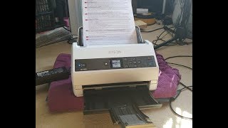 Epson WorkForce DS870 High Volume Scanner  Full Unboxing [upl. by Aillemac]