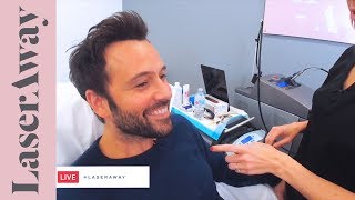 Laser Hair Removal For Men Face and Neck Line [upl. by Nesilla29]