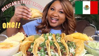 MEXICAN STREET TACOS MUKBANG  EATING SHOW [upl. by Golub]